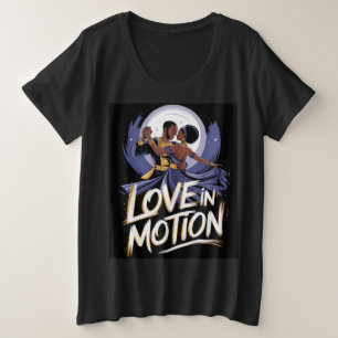 Love in Motion – Romantic African Dance Art Plus Size T-Shirt