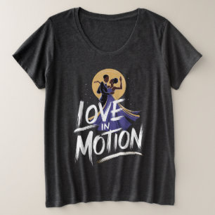 Love in Motion – Romantic African Dance Art Plus Size T-Shirt
