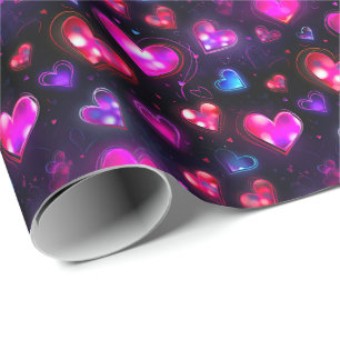 Love in Motion: Valentine's Day Hearts Wrapping Paper