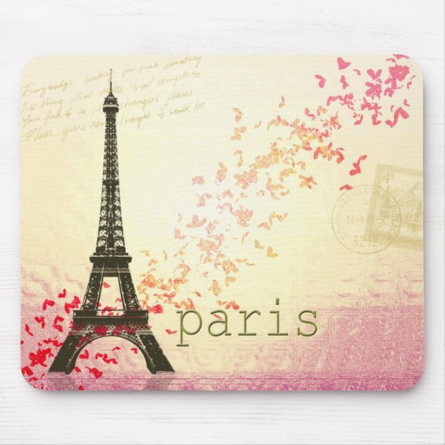 Love in Paris Mouse Pad (Front)