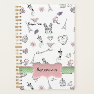 Love in Peris Bohemian Chic Floral Boho Sister Planner