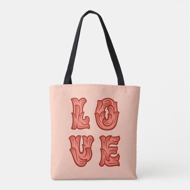 Love in Pink Tote Bag (Back)