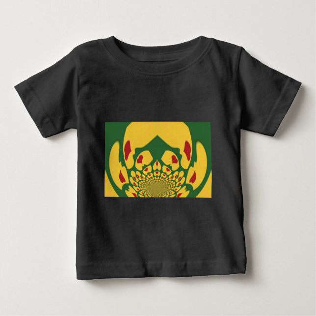 Love in Rasta Colours: Reggae Hearts Baby T-Shirt (Front)