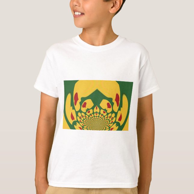 Love in Rasta Colours: Reggae Hearts T-Shirt (Front)