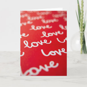 Love In Red Abstract View Card