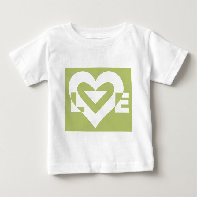 Love in Sage Green Baby T-Shirt (Front)