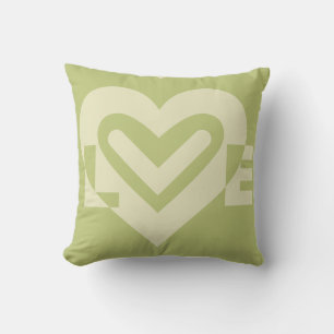 Love in Sage Green Cushion