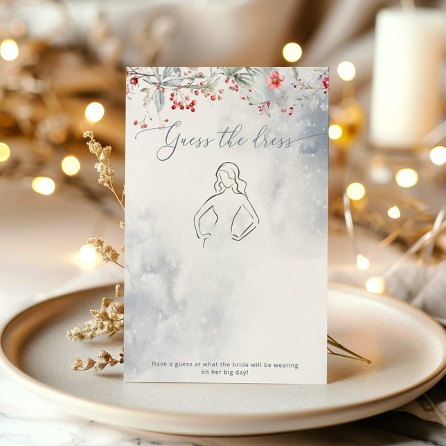 Love in snow Guess the dress bridal shower game (Creator Uploaded)