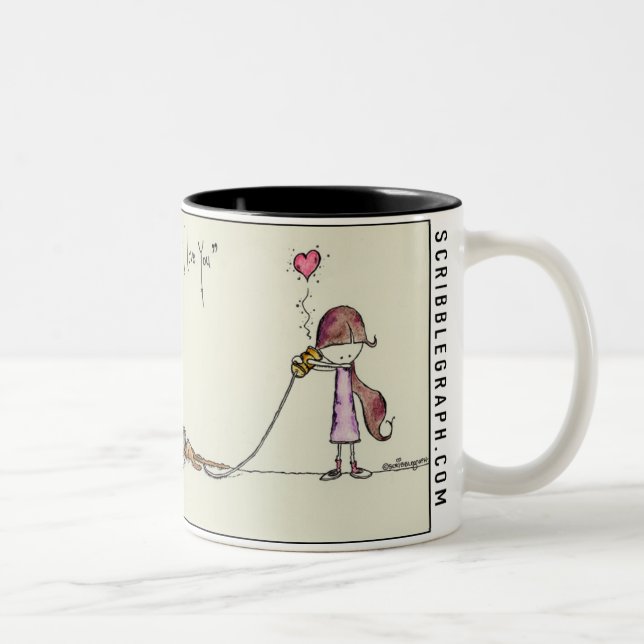 Love in the Digital Age Two-Tone Coffee Mug (Right)