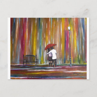Love in the Rain Postcard