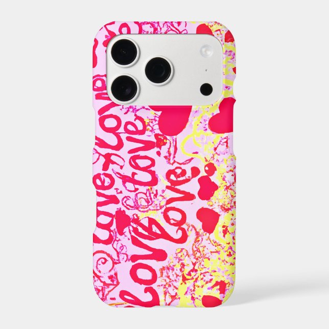 Love in Vibrant Colour Pattern (Back)