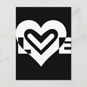 Love in White Postcard