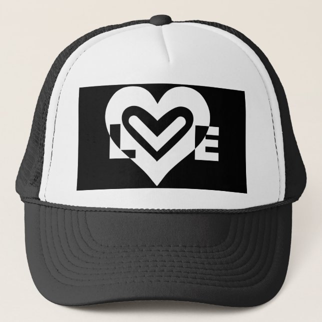 Love in White Trucker Hat (Front)