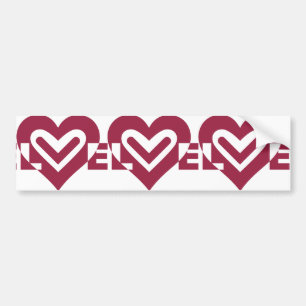 Love in Wine Purple Bumper Sticker