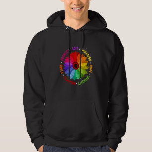 LOVE INCLUSION HOPE DIVERSITY KINDNESS PEACE EQUAL HOODIE
