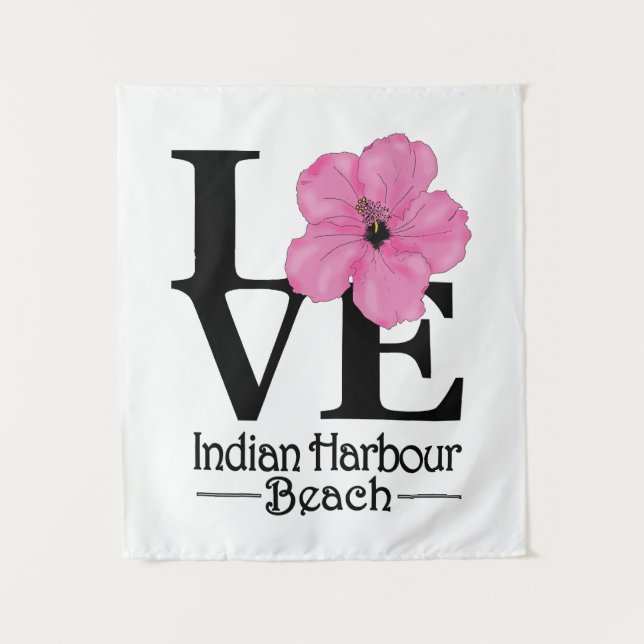 LOVE Indian Harbour Beach Tapestry (Front)