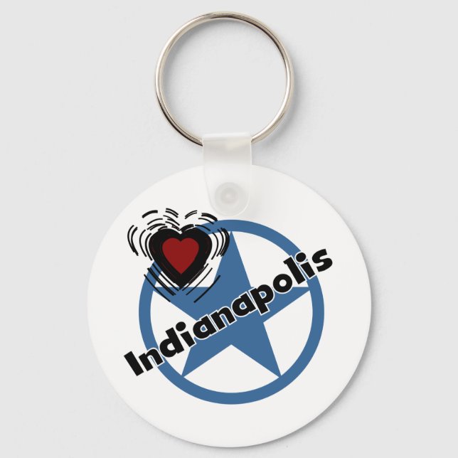 Love Indianapolis Key Ring (Front)