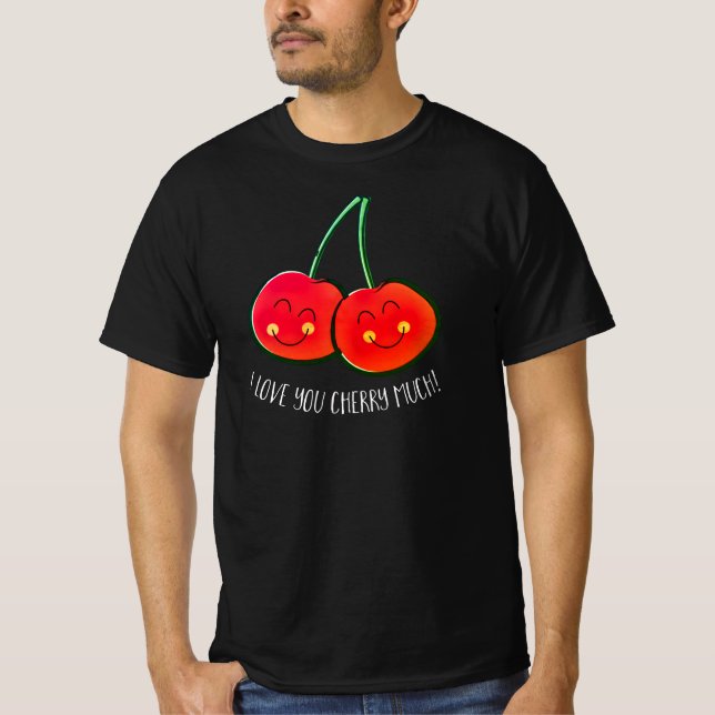 Love-Infused Laughter: Valentine's-themed Apparel  T-Shirt (Front)