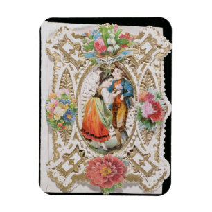 Love, Innocence, Valentine card, c.1870 (colour li Magnet
