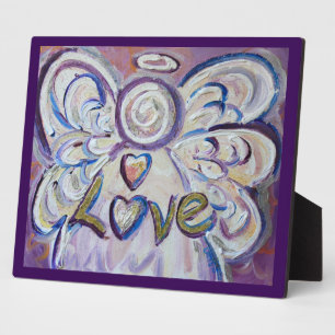 Love Inspirational Angel Painting Poem Plaque