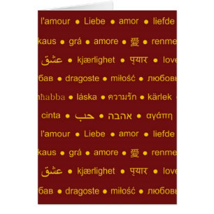 Love international words