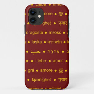 Love international words iPhone 11 case