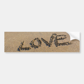 Love into the sand written Bumper Sticker