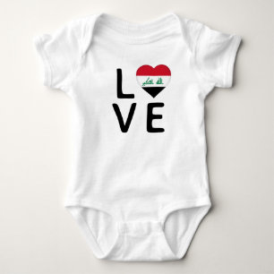Love - Iraq Flag Baby Bodysuit