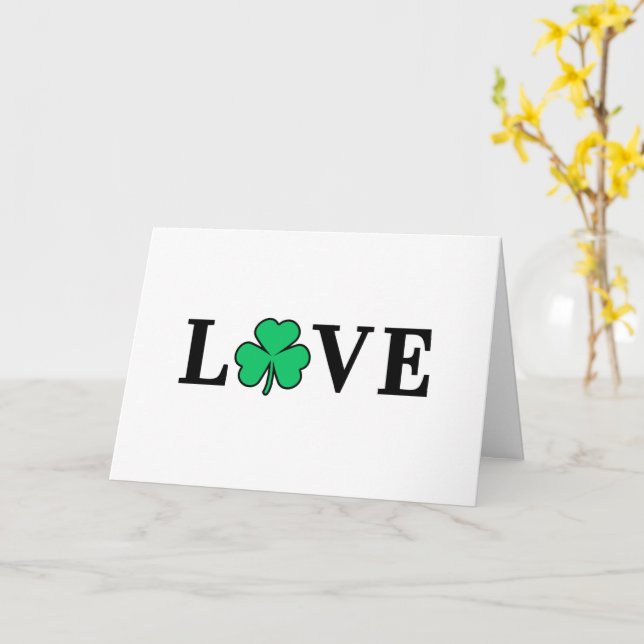 LOVE ireland Irish All Purpose Blank Card (Yellow Flower)