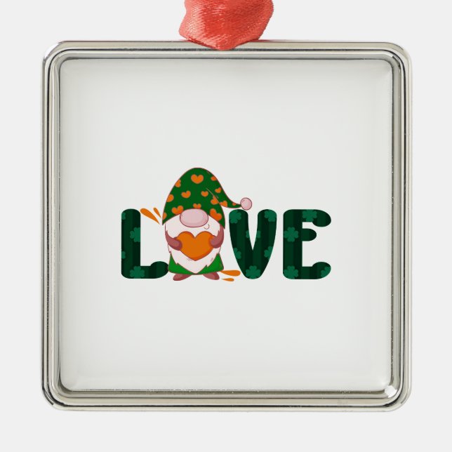 Love Irish Metal Tree Decoration (Front)