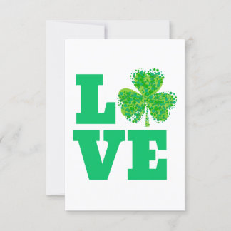 Love Irish St. Patrick's Day Ireland Green Luv Invitation