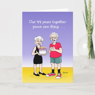 "Love is" 44th Wedding Anniversary Card