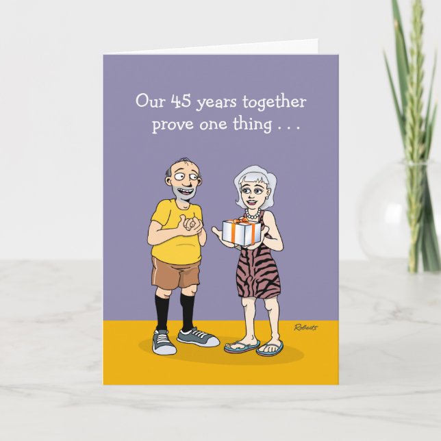 Love Is 45th Wedding Anniversary Card (Front)