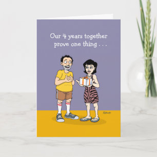 Love is...4th Anniversary Card