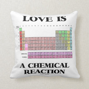 Love Is A Chemical Reaction (Periodic Table) Cushion