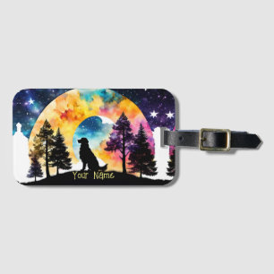 Love is a Dog waiting for you  Luggage Tag