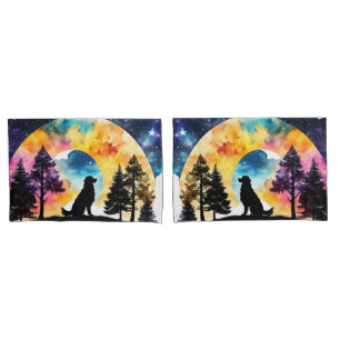 Love is a Dog waiting for you  Pillowcase