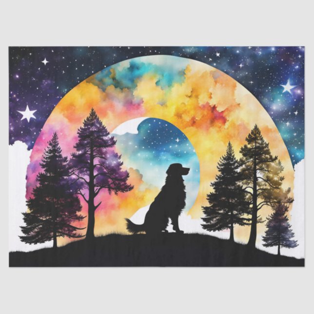 Love is a Dog waiting for you  Tissue Paper (Front)