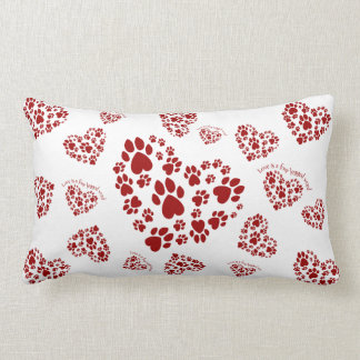 Love is a four legged word lumbar cushion