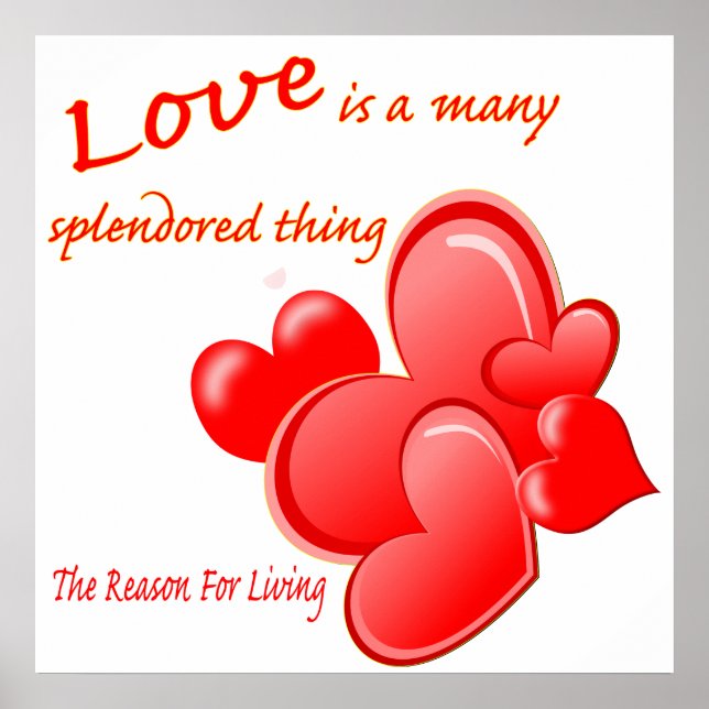 Love is a many Splendored Thing, Poster (Front)