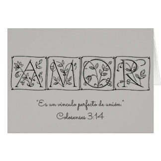 Love is a Perfect Bond of Union~Scripture~Spanish