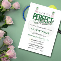 Love Is a Perfect Match Tennis Bridal Shower 