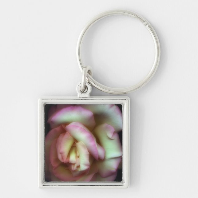 <Love is a Rose> by Nathan Griffith Key Ring (Front)