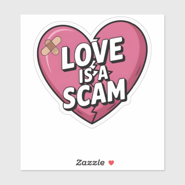 Love Is a Scam Anti Valentine Heart (Sheet)