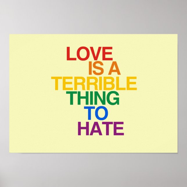 LOVE IS A TERRIBLE THING TO HATE - .png Poster (Front)