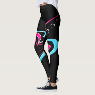 Love is a trail of hearts leggings