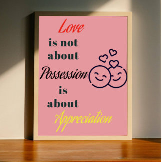 Love is about digital poster quote printable poste