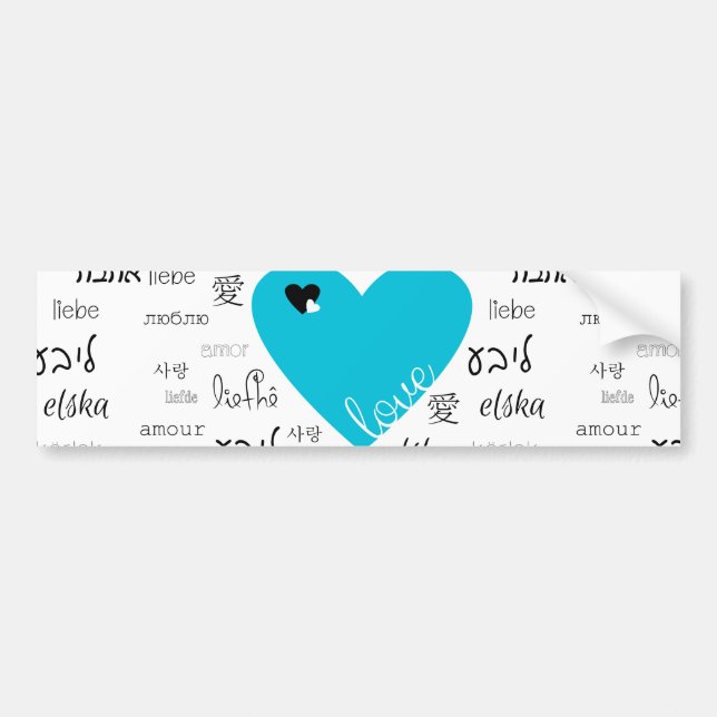 Love is All Around Bumper Sticker (Front)