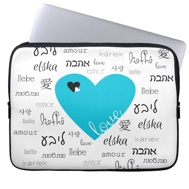 Love is All Around Laptop Sleeve (Front)