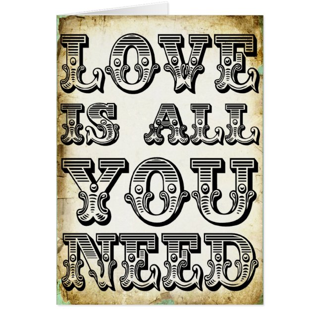 Love is All You Need (Front)